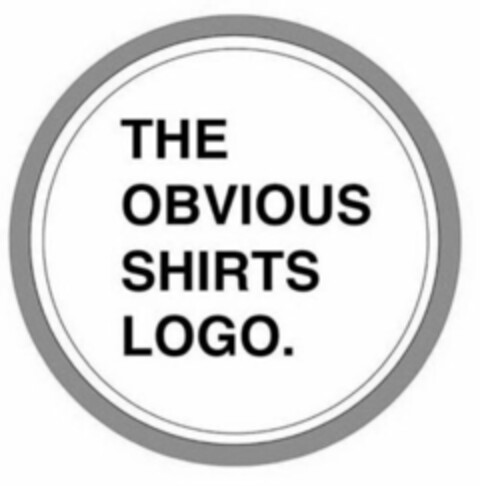 THE OBVIOUS SHIRTS LOGO. Logo (USPTO, 11.07.2019)