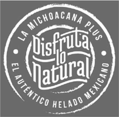 LA MICHOACANA PLUS DISFRUTA LO NATURAL EL AUTENTICO HELADO MEXICANO Logo (USPTO, 20.02.2020)