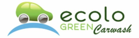 ECOLO GREEN CAR WASH Logo (USPTO, 28.09.2009)