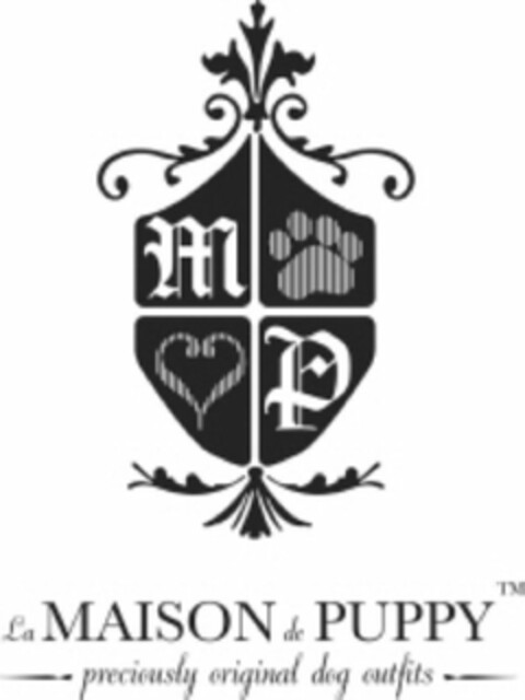 M P LA MAISON DE PUPPY, PRECIOUSLY ORIGINAL DOG OUTFITS Logo (USPTO, 26.05.2010)