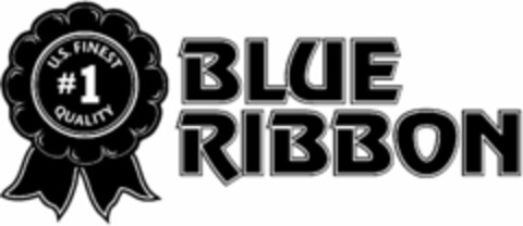 U.S. FINEST QUALITY #1 BLUE RIBBON Logo (USPTO, 24.08.2010)