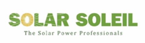 SOLAR SOLEIL THE SOLAR POWER PROFESSIONALS Logo (USPTO, 03/08/2011)
