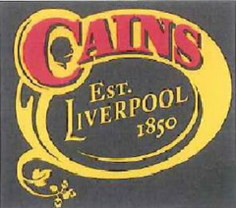 CAINS EST. LIVERPOOL 1850 Logo (USPTO, 03/23/2011)