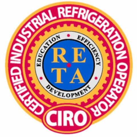 CIRO CERTIFIED INDUSTRIAL REFRIGERATIONOPERATOR EDUCATION EFFICIENCY DEVELOPMENT RE TA Logo (USPTO, 03.08.2011)