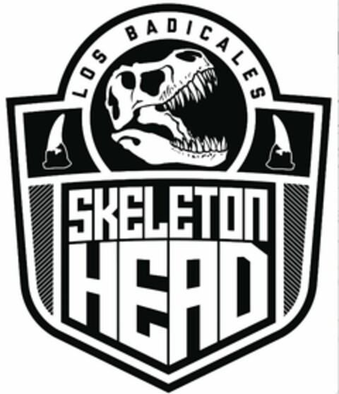 LOS BADICALES SKELETON HEAD Logo (USPTO, 24.08.2011)