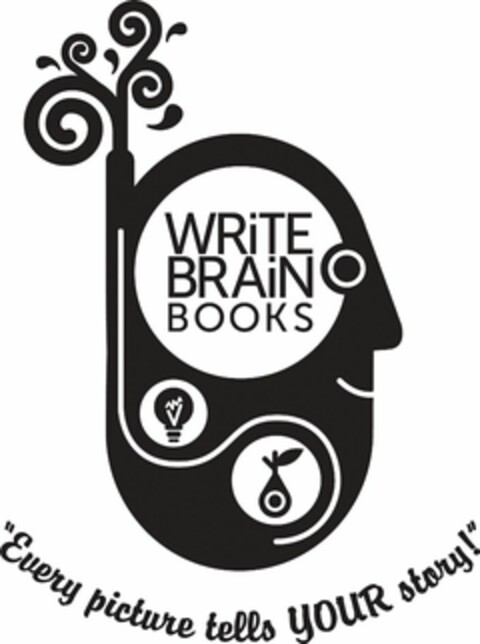 WRITE BRAIN BOOKS "EVERY PICTURE TELLS YOUR STORY!" Logo (USPTO, 11/26/2012)