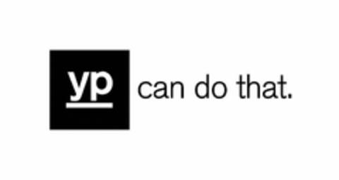 YP CAN DO THAT. Logo (USPTO, 18.08.2014)