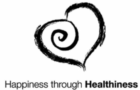 HAPPINESS THROUGH HEALTHINESS Logo (USPTO, 08/25/2014)