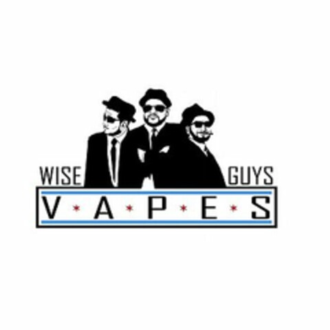 WISE GUYS V * A * P * E * S Logo (USPTO, 06/12/2015)