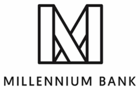 M MILLENNIUM BANK Logo (USPTO, 28.12.2015)