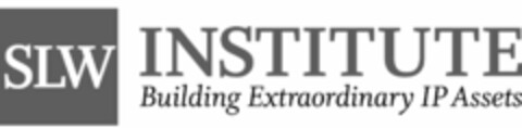 SLW INSTITUTE BUILDING EXTRAORDINARY IP ASSETS Logo (USPTO, 06.10.2016)