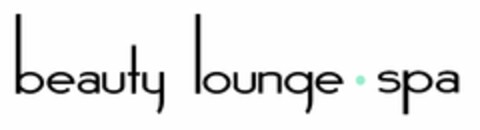 BEAUTY LOUNGE SPA Logo (USPTO, 30.12.2016)