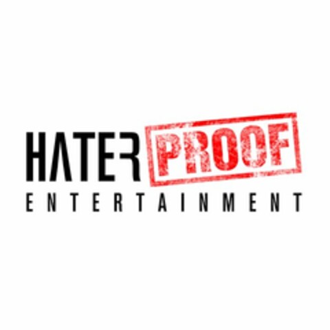 HATER PROOF ENTERTAINMENT Logo (USPTO, 23.06.2017)