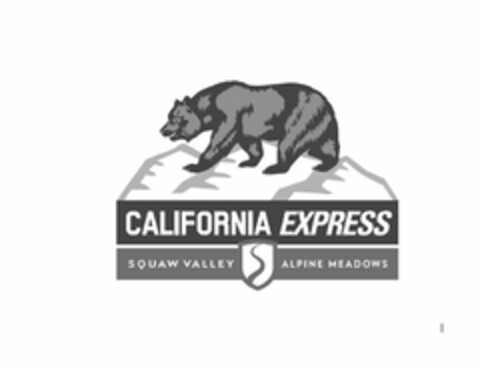 CALIFORNIA EXPRESS SQUAW VALLEY ALPINE MEADOWS Logo (USPTO, 06.11.2017)