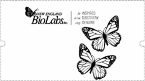 NEW ENGLAND BIOLABS INC. BE INSPIRED DRIVE DISCOVERY STAY GENUINE Logo (USPTO, 28.03.2018)