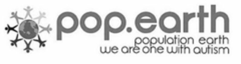 POP.EARTH POPULATION EARTH WE ARE ONE WITH AUTISM Logo (USPTO, 23.07.2018)