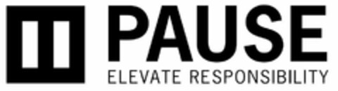 PAUSE ELEVATE RESPONSIBILITY Logo (USPTO, 13.06.2019)