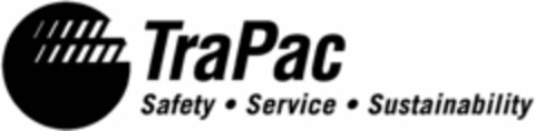 TRAPAC SAFETY · SERVICE · SUSTAINABILITY Logo (USPTO, 25.06.2019)