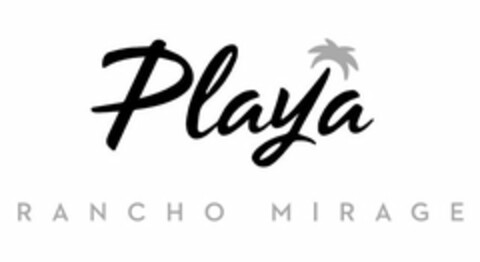 PLAYA RANCHO MIRAGE Logo (USPTO, 07/30/2019)