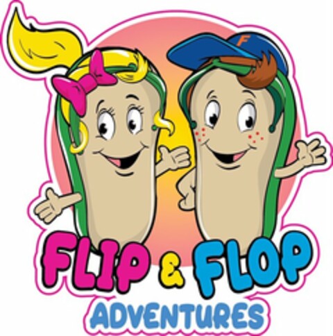 FLIP & FLOP ADVENTURES F Logo (USPTO, 09/12/2019)