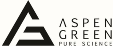 AG ASPEN GREEN PURE SCIENCE Logo (USPTO, 01/22/2020)