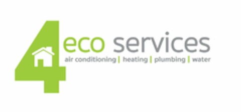 4 ECO SERVICES AIR CONDITIONING | HEATING | PLUMBING | WATER Logo (USPTO, 04/14/2020)