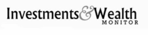 INVESTMENTS & WEALTH MONITOR Logo (USPTO, 04/22/2009)