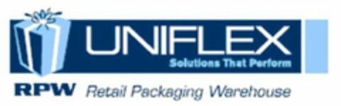 UNIFLEX SOLUTIONS THAT PERFORM RPW RETAIL PACKAGING WAREHOUSE Logo (USPTO, 05.01.2010)