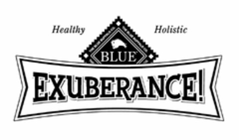 THE BLUE BUFFALO CO. BLUE EXUBERANCE HEALTHY HOLISTIC Logo (USPTO, 03/22/2010)