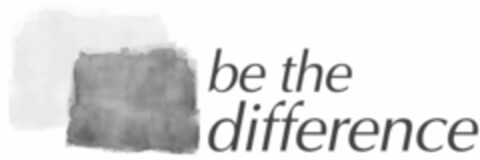 BE THE DIFFERENCE Logo (USPTO, 22.06.2010)