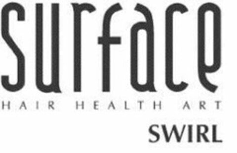 SURFACE HAIR HEALTH ART SWIRL Logo (USPTO, 04.11.2011)