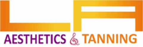 LA AESTHETICS & TANNING Logo (USPTO, 04/24/2012)