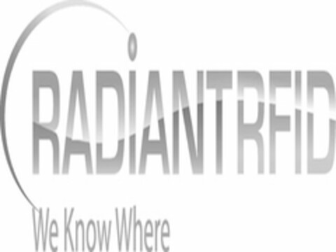 RADIANTRFID WE KNOW WHERE Logo (USPTO, 28.05.2012)