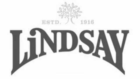 LINDSAY ESTD. 1916 Logo (USPTO, 13.07.2012)