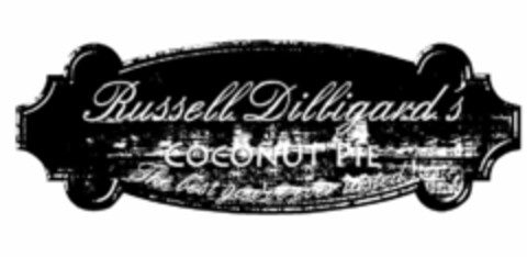 RUSSELL DILLIGARD'S COCONUT PIE THE BESTYOU'VE EVER TASTED! Logo (USPTO, 18.07.2013)