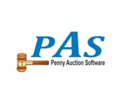 PAS PENNY AUCTION SOFTWARE Logo (USPTO, 09.08.2013)