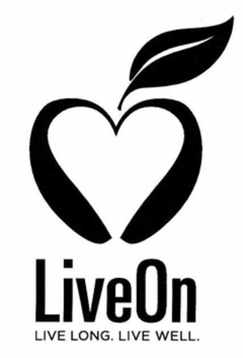 LIVEON LIVE LONG. LIVE WELL. Logo (USPTO, 24.09.2013)