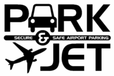 PARK & JET SECURE SAFE AIRPORT PARKING Logo (USPTO, 02.01.2015)