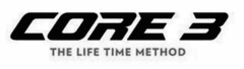 CORE 3 THE LIFE TIME METHOD Logo (USPTO, 03/17/2015)