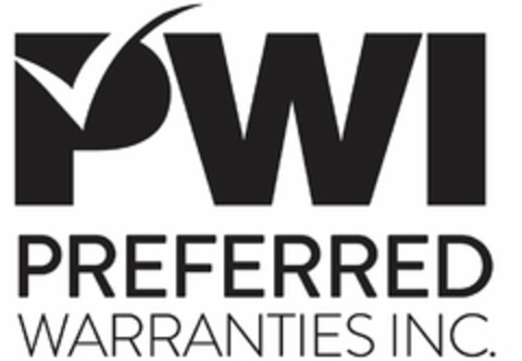 PWI PREFERRED WARRANTIES INC. Logo (USPTO, 08.05.2015)