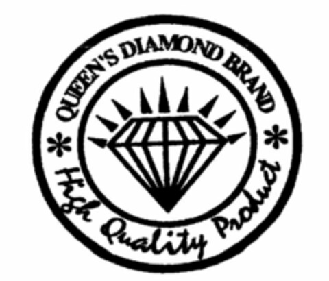 QUEEN'S DIAMOND BRAND HIGH QUALITY PRODUCT Logo (USPTO, 10/01/2015)