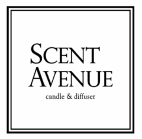 SCENT AVENUE CANDLE & DIFFUSER Logo (USPTO, 06.09.2017)