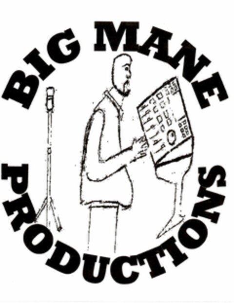 BIG MANE PRODUCTIONS Logo (USPTO, 04/27/2020)