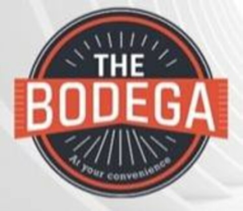 THE BODEGA AT YOUR CONVENIENCE Logo (USPTO, 07/27/2020)