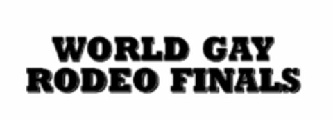 WORLD GAY RODEO FINALS Logo (USPTO, 02/25/2009)