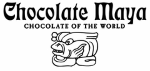 CHOCOLATE MAYA CHOCOLATE OF THE WORLD Logo (USPTO, 05/21/2009)