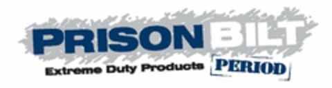 PRISONBILT EXTREME DUTY PRODUCTS PERIOD Logo (USPTO, 31.07.2009)