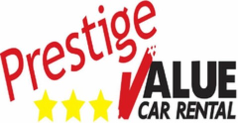 PRESTIGE VALUE CAR RENTAL Logo (USPTO, 07.07.2011)