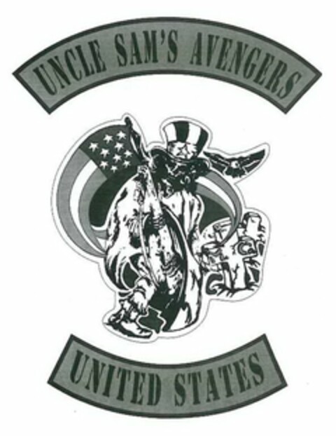 UNCLE SAM'S AVENGERS UNITED STATES M C Logo (USPTO, 10.09.2012)