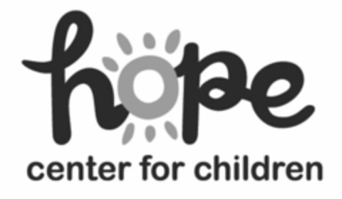 HOPE CENTER FOR CHILDREN Logo (USPTO, 29.10.2013)